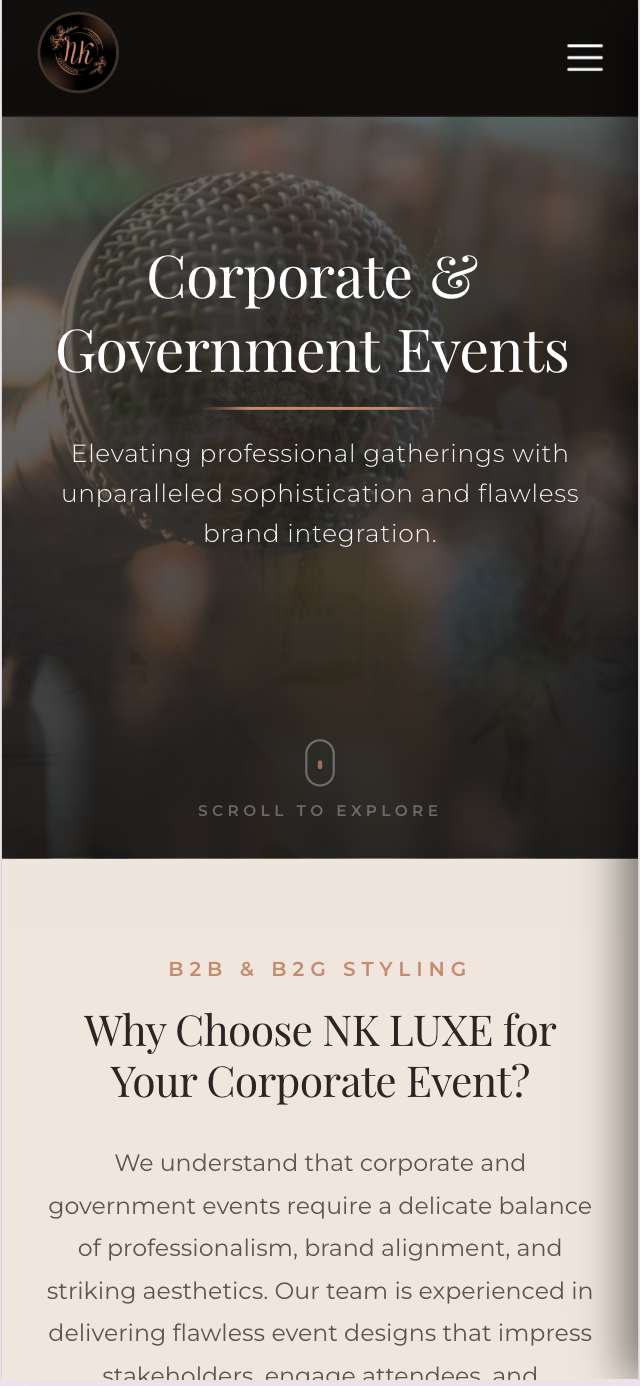 NK Luxe Retail Ltd Mobile View
